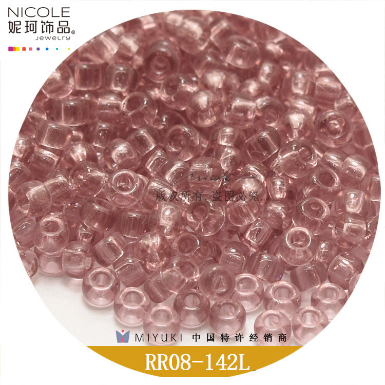 Miyuki Round Seed Beads, 8/0,  Transparent color 1