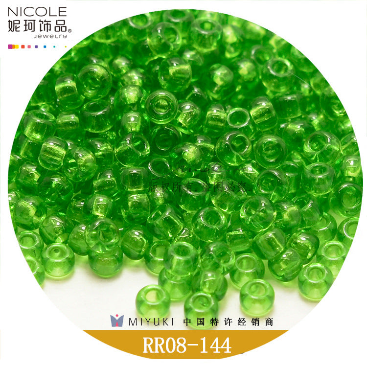 Miyuki Round Seed Beads, 8/0,  Transparent color 1