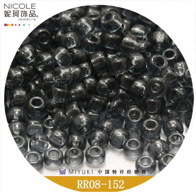 Miyuki Round Seed Beads, 8/0,  Transparent color 2