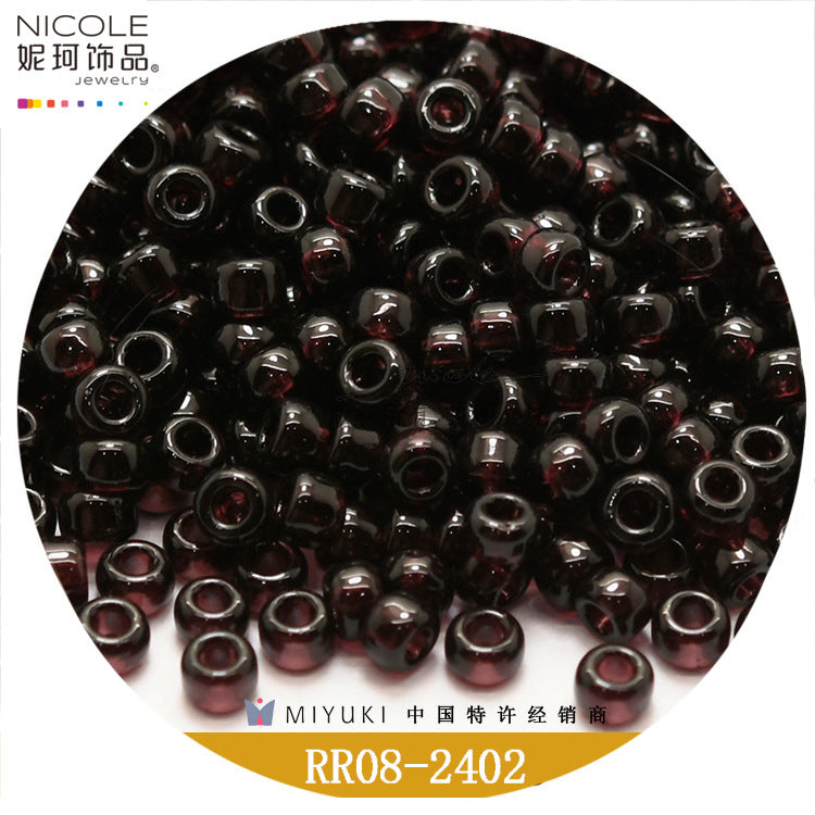 Miyuki Round Seed Beads, 8/0,  Transparent color 2