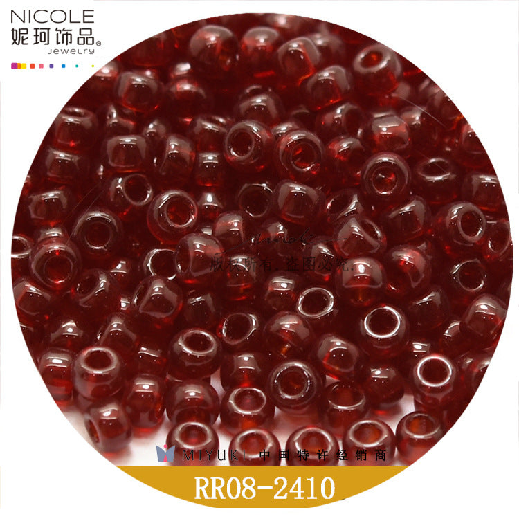 Miyuki Round Seed Beads, 8/0,  Transparent color 2