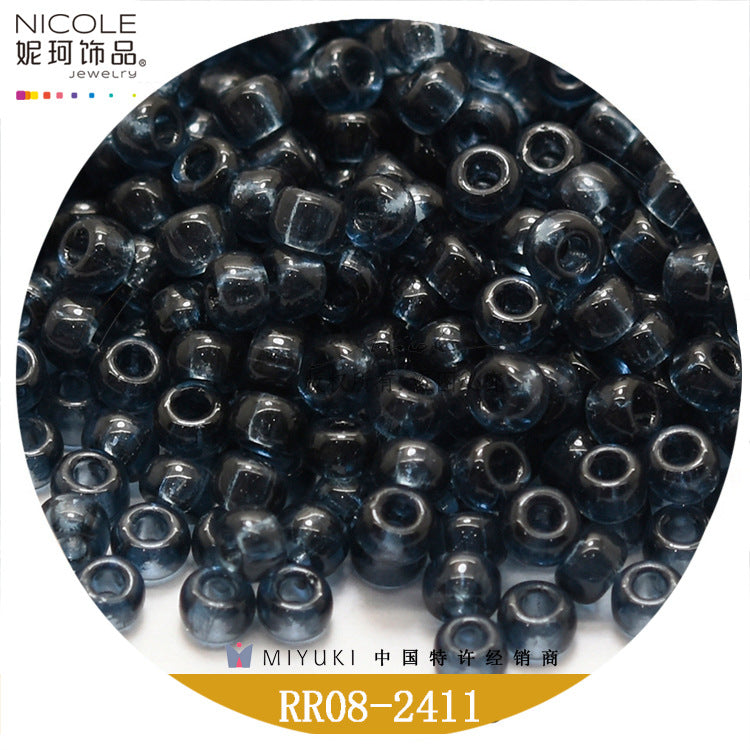 Miyuki Round Seed Beads, 8/0,  Transparent color 2