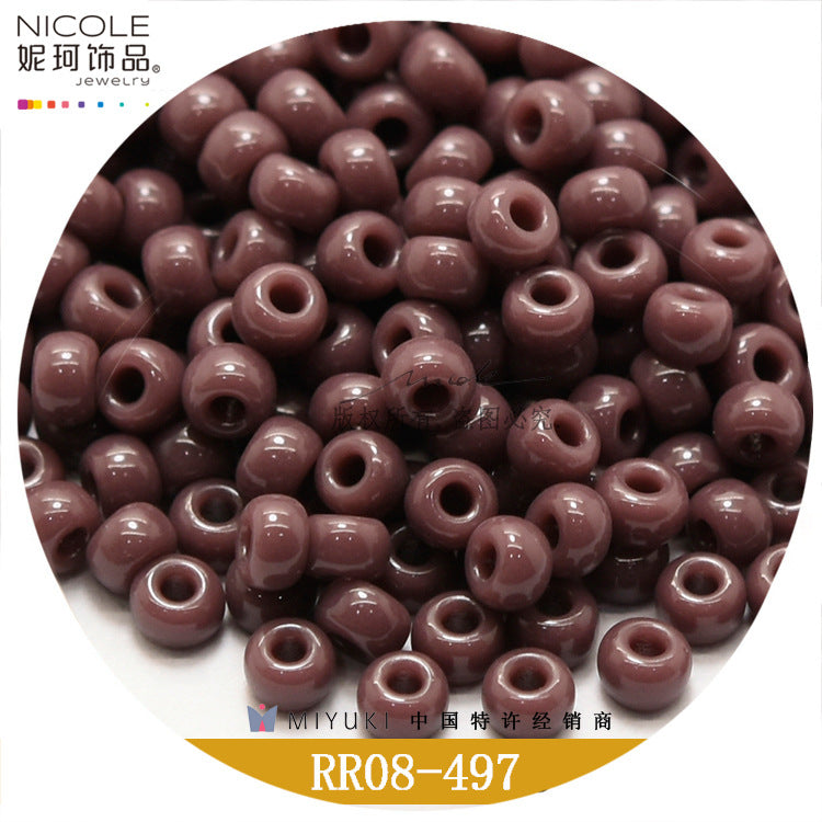 Miyuki Round Seed Beads, 8/0, Real color 1