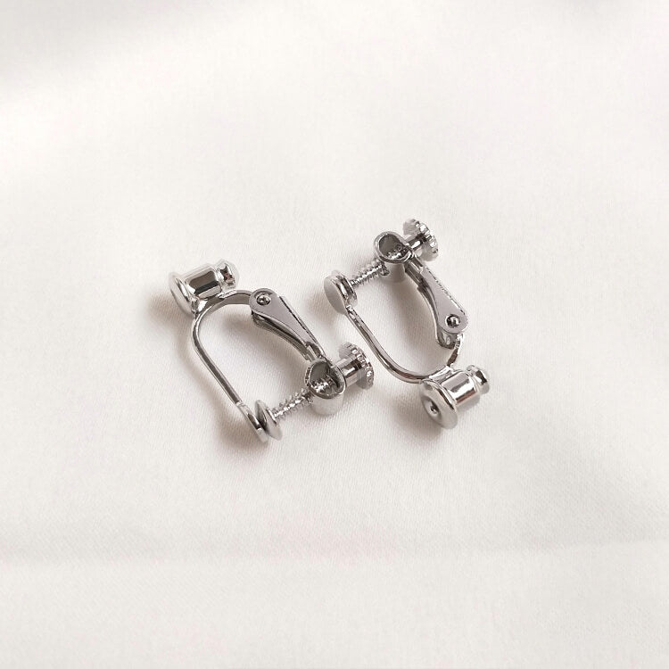 Earring Clip, Non Pierced Dangle Silicone Pad Clips for DIY Earrings, 14K Gold Plated&18k Gold Plated&White Gold