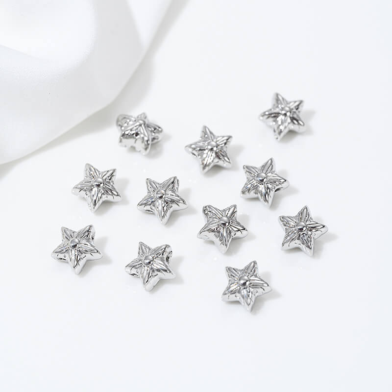 Cross four-leaf clover five-pointed star through-hole spacer beads watermelon beads